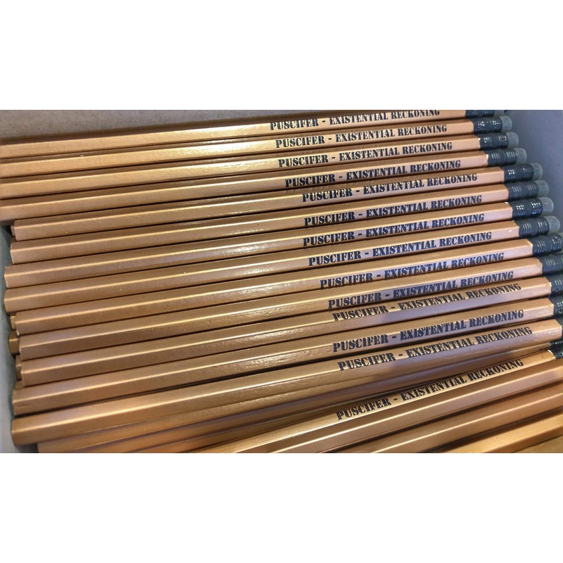 PUSCIFER existential reckoning GOLD hex pencil