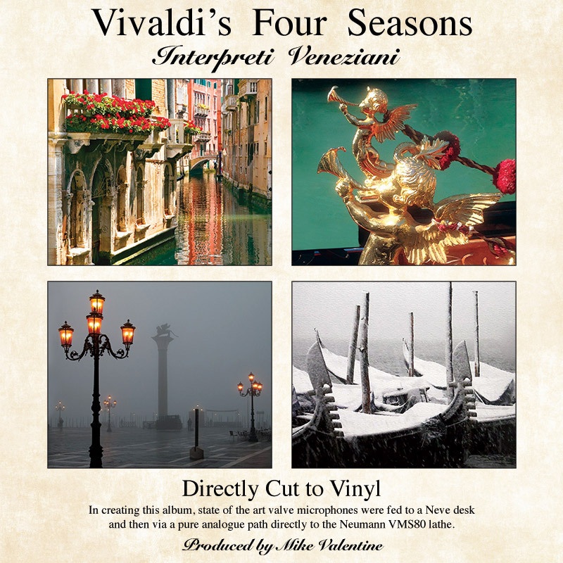 Vivaldi  The Four Seasons : Interpreti Veneziani  180g D2D LP  Roxy Disc House