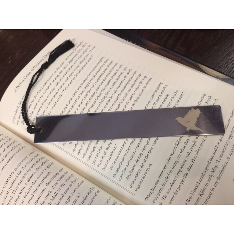 Metal MJK Bookmark