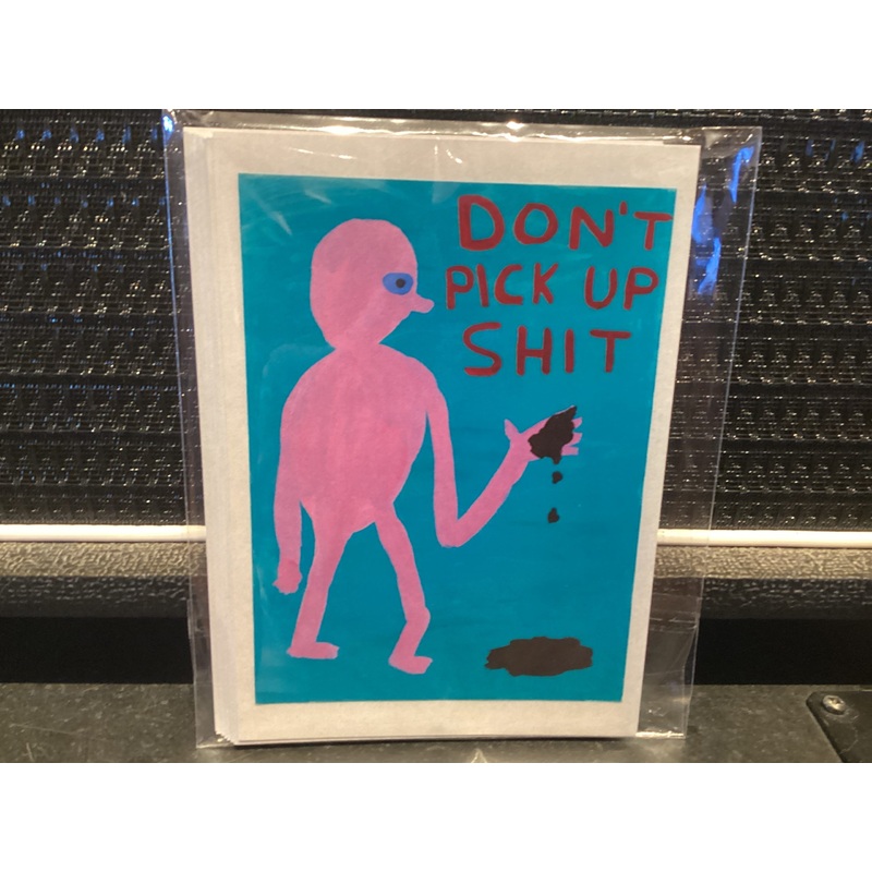 DONT PICK UP SHIT POSTCARD