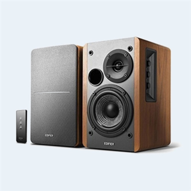 Edifier R1280T Powered Bookshelf Speakers – 42 Watts RMS – (Wood Finish)