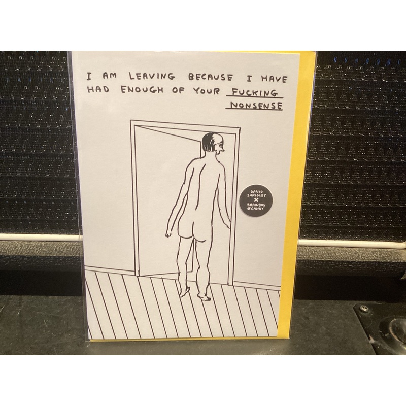 I AM LEAVING CARD