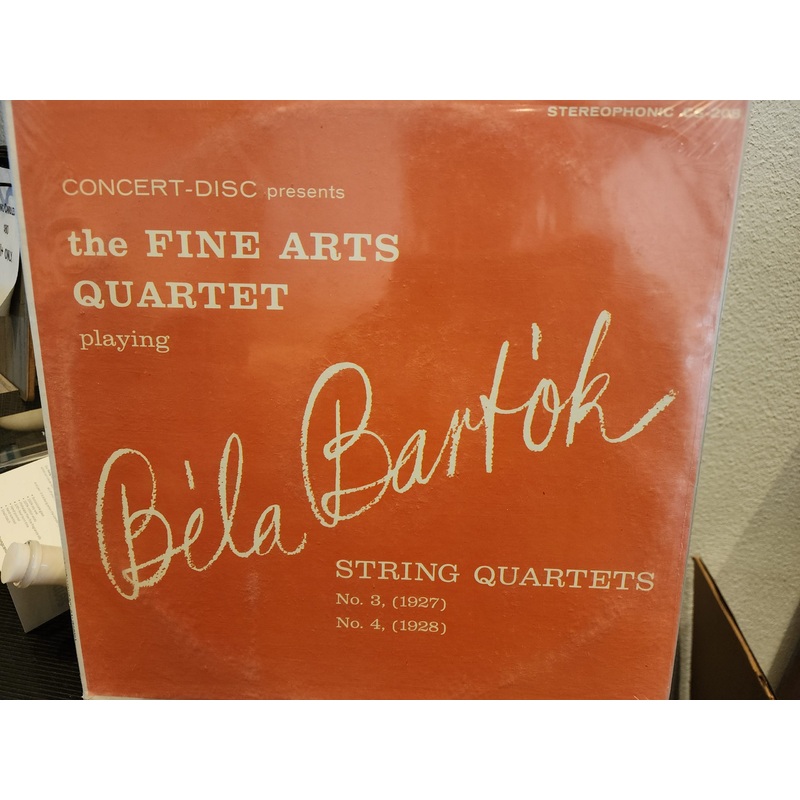 [USED] THE FINE ARTS QUARTET playing Quartets of Bela Bartok LP